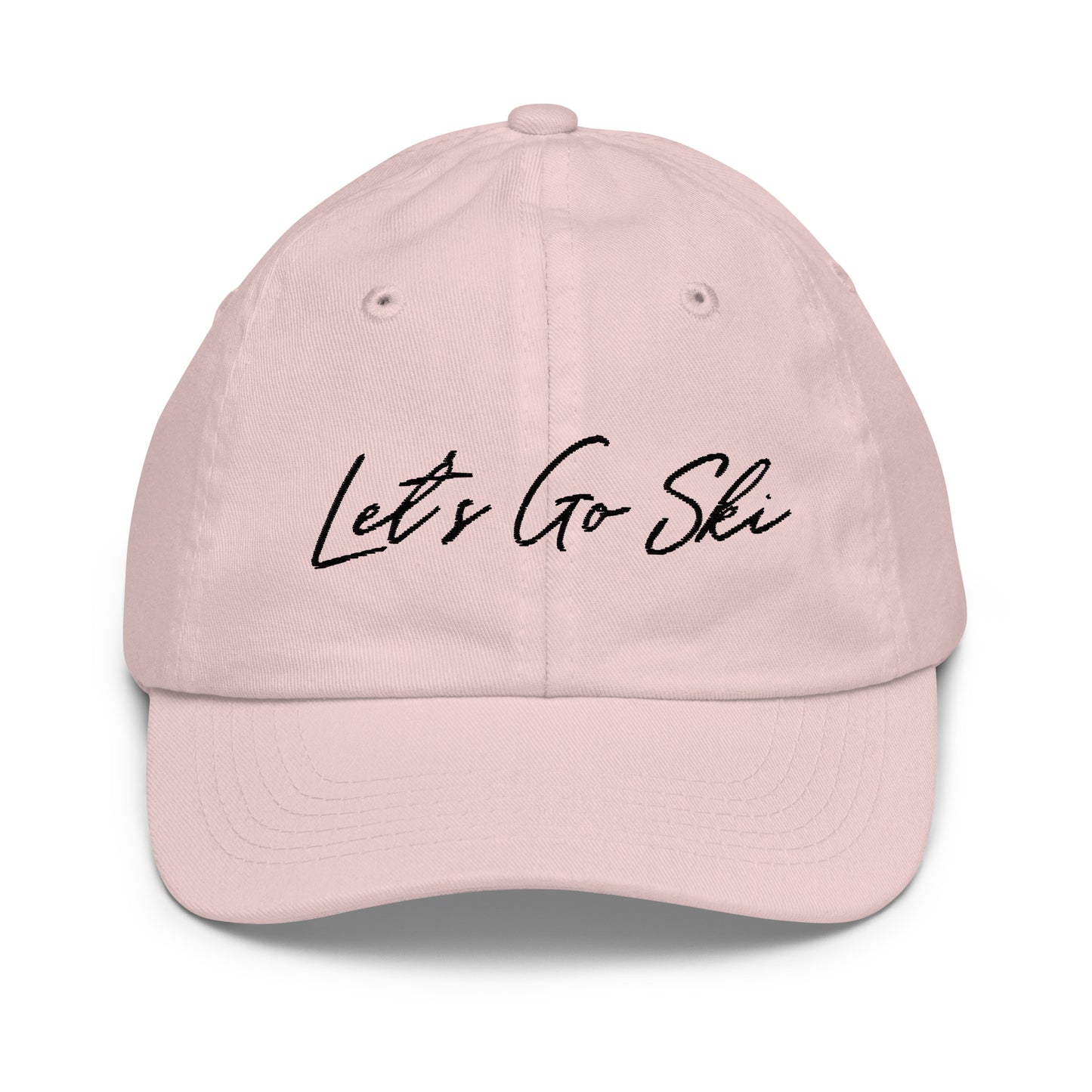Let's Go Ski- Youth baseball cap